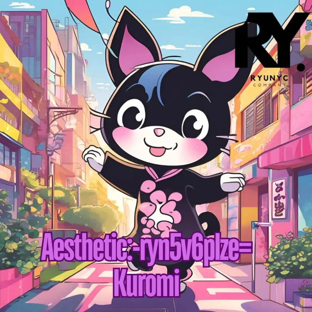 Aesthetic:-ryn5v6plze= Kuromi wallpaper